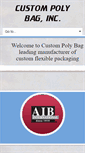 Mobile Screenshot of custompolybag.com