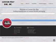 Tablet Screenshot of custompolybag.com